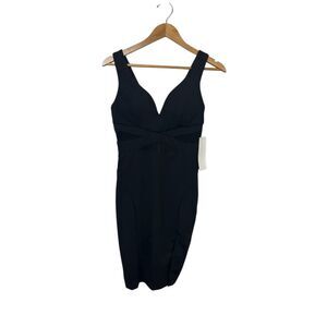 Honey and Rosie Women's Black Sleeveless Party Cut-Out Details